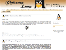 Tablet Screenshot of generation-linux.fr